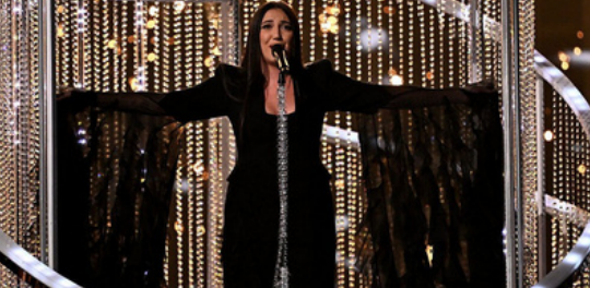 A photo of Raphael's Eurovision performance - Credit: JNS