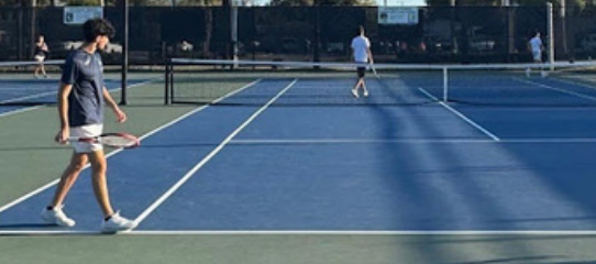 A photo of our lions on the tennis court