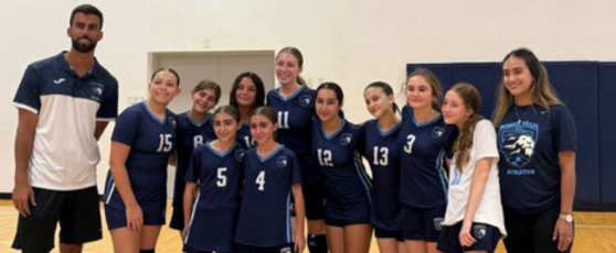 Photos of our middle and high school volleyball players! - Credit: @scheckhillel_lions on Instagram
